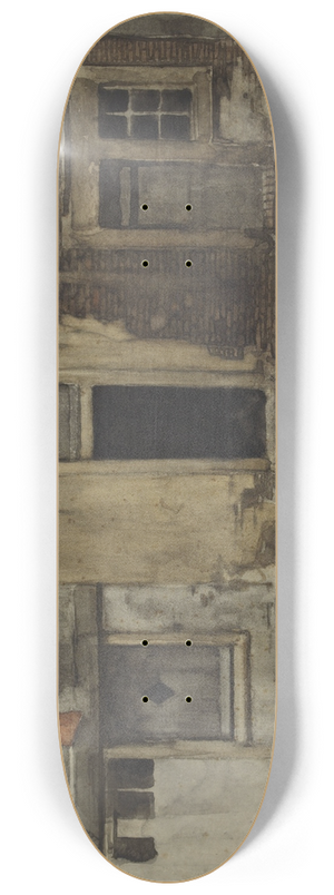 Willem Witsen - Huizen aan een gracht 8.25 inch art skate deck