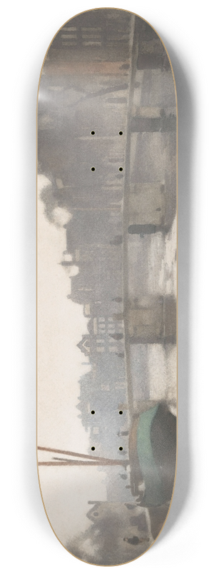 Willem Witsen - Oude Schans te Amsterdam 8.25 inch art skate deck Willem Witsen - Oude Schans te Amsterdam 8.25 inch art skate deck