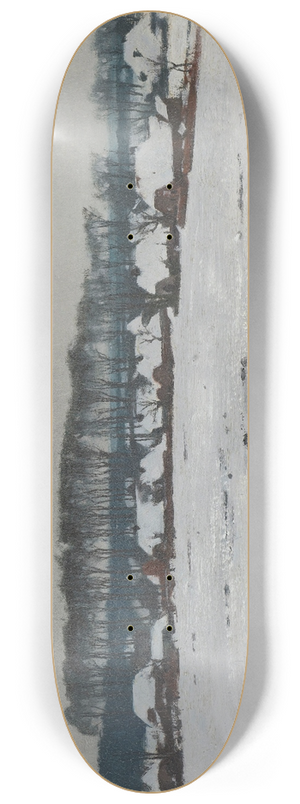 Willem Witsen - Winter Landscape 8.25 inch art skate deck