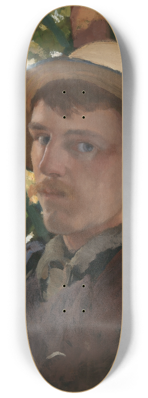 Will Hicock Low - Self-Portrait at Montigny 8.25 inch art skate deck