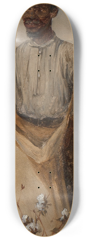 William Aiken Walker - Picking Cotton 8.25 inch art skate deck
