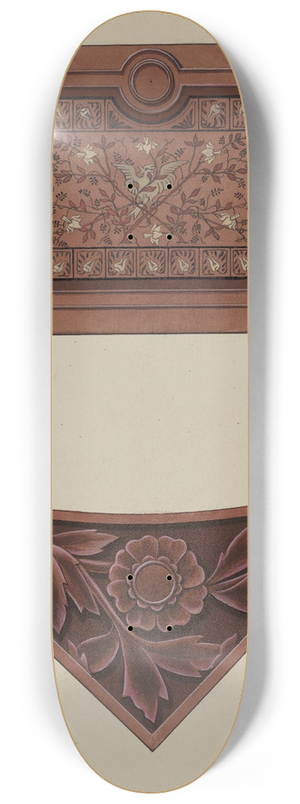 William A. Kropp - Inlaid Wood Panel 8.25 inch art skate deck