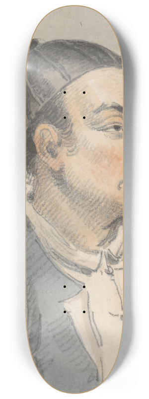 William Alexander - Portrait of a Chinese Man 8.25 inch art skate deck