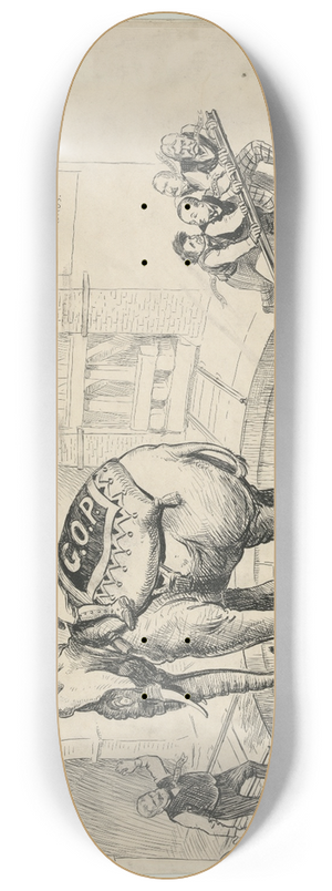 William Allen Rogers - A little practical railroading 8.25 inch art skate deck