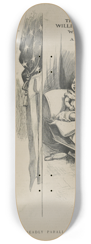 William Allen Rogers - The deadly parallel 8.25 inch art skate deck