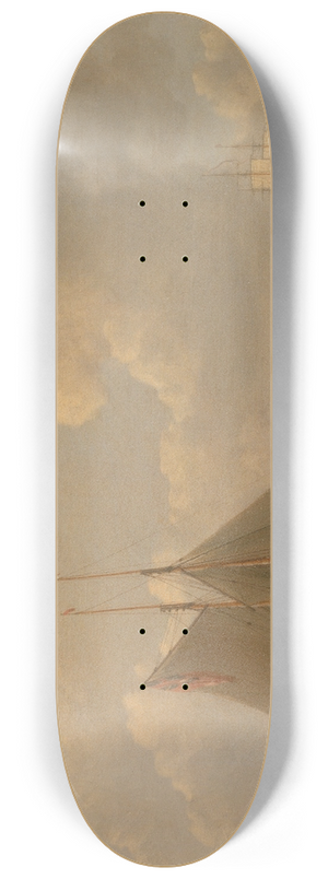 William Anderson - A Wherry Taking Passengers out to Two Anchored Packets 8.25 inch art skate deck