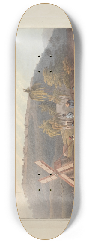 William A. V. Clark - Planting the sugar cane 8.25 inch art skate deck