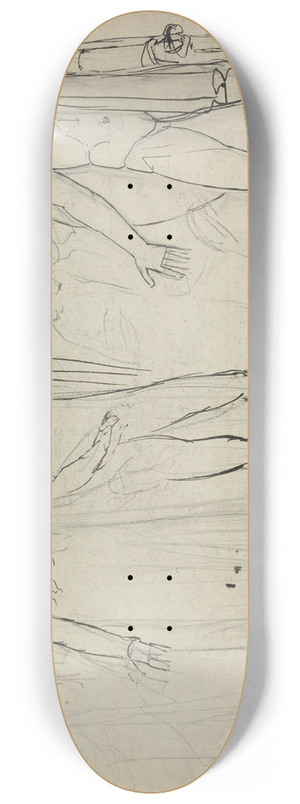 William Blake - And Saul Said unto David, Go and the Lord be with Thee (recto) 8.25 inch art skate deck