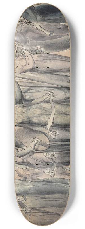 William Blake - Job and His Family Restored to Prosperity 8.25 inch art skate deck William Blake - Job and His Family Restored to Prosperity 8.25 inch art skate deck