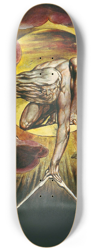 William Blake - The Ancient of Days 8.25 inch art skate deck
