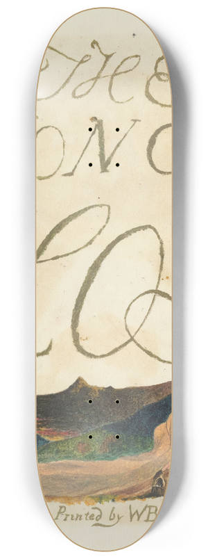 William Blake - The song of Los. Lambeth Pl.2 8.25 inch art skate deck