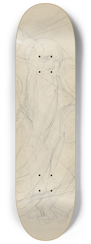 William Blake - Times Triple Bow (recto) 8.25 inch art skate deck