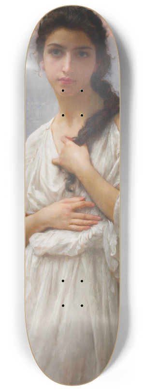 William Bouguereau - LAttente 8.25 inch art skate deck