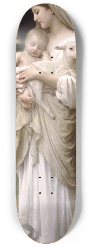William Bouguereau - LInnocence 8.25 inch art skate deck