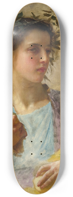 William Bouguereau - lt (Summer ) 8.25 inch art skate deck