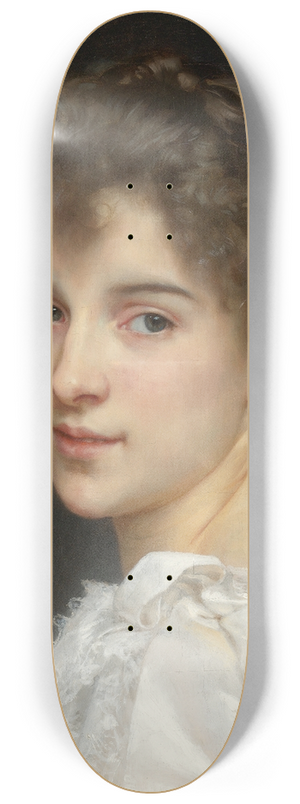 William Bouguereau - Portrait Of Gabrielle Cot 8.25 inch art skate deck William Bouguereau - Portrait Of Gabrielle Cot 8.25 inch art skate deck