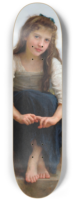 William Bouguereau - Rverie 8.25 inch art skate deck