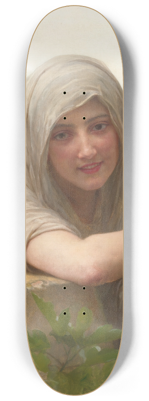 William Bouguereau - Souvenir 8.25 inch art skate deck