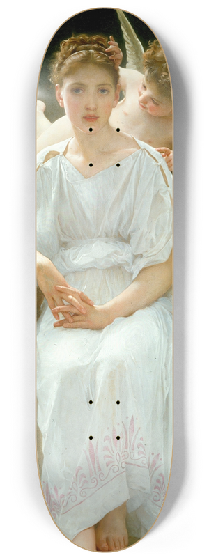 William Bouguereau - Whisperings of Love 8.25 inch art skate deck