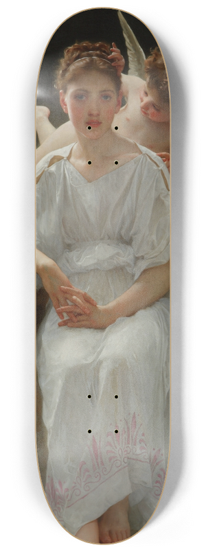 William Bouguereau - Whisperings of Love 8.25 inch art skate deck