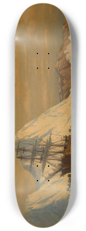 William Bradford - An Incident of Whaling 8.25 inch art skate deck