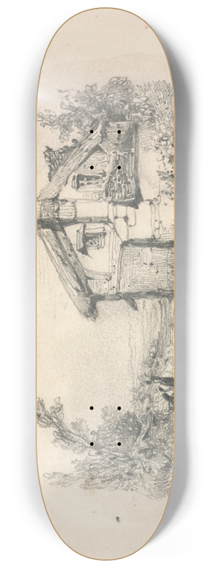 William Callow - Cottage in a Landscape 8.25 inch art skate deck William Callow - Cottage in a Landscape 8.25 inch art skate deck