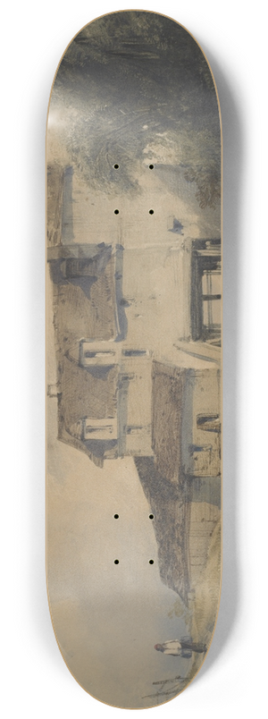 William Callow - Mill at Charenton 8.25 inch art skate deck