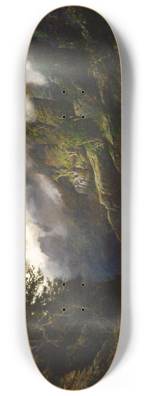 William Charles Piguenit - The Upper Nepean 8.25 inch art skate deck