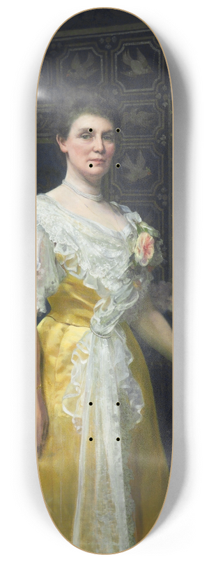 William Clarke Wontner - Portrait Of A Lady 8.25 inch art skate deck William Clarke Wontner - Portrait Of A Lady 8.25 inch art skate deck
