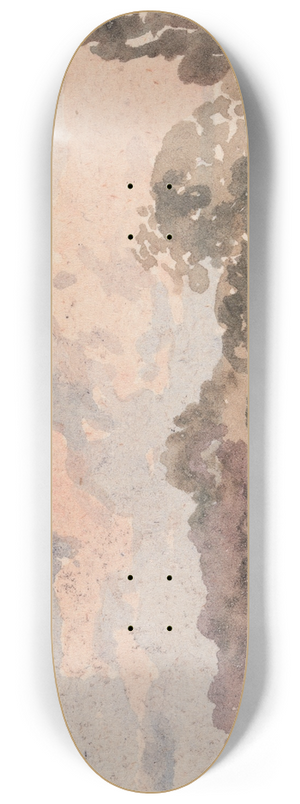 William Collins - Landscape with Fence 8.25 inch art skate deck