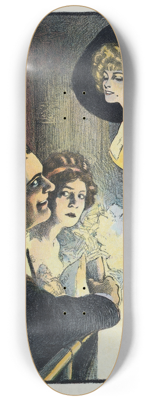 William Ely Hill - A modern tantalus 8.25 inch art skate deck