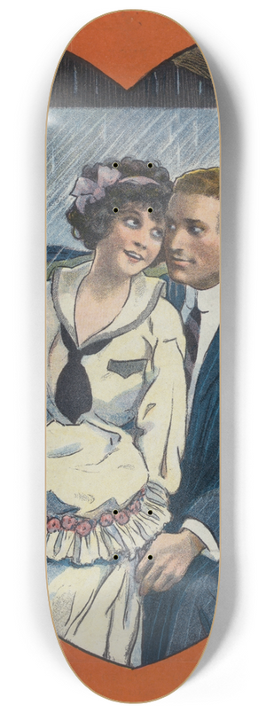 William Ely Hill - Making hay while the rain falls 8.25 inch art skate deck