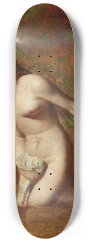 William Etty - Musidora; The Bather At the Doubtful Breeze Alarmed 8.25 inch art skate deck