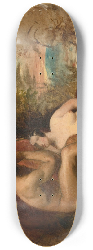 William Etty - Study For A Family Of The Forests 8.25 inch art skate deck William Etty - Study For A Family Of The Forests 8.25 inch art skate deck