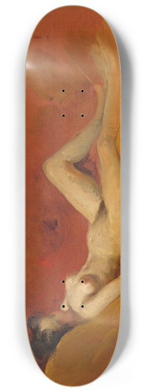 William Etty - Study Of A Female Nude 8.25 inch art skate deck