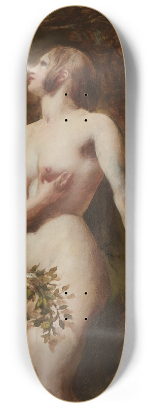 William Etty - The Temptation of Eve (In the Garden) 8.25 inch art skate deck