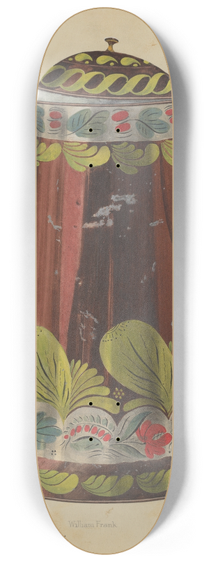 William Frank - Toleware Tin Coffee Pot 8.25 inch art skate deck