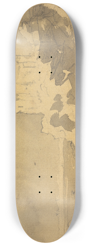 William Gilpin - A Castle at the Edge of a Lake 8.25 inch art skate deck