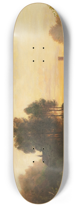 August Seidel - Abendlandschaft 8.25 inch art skate deck