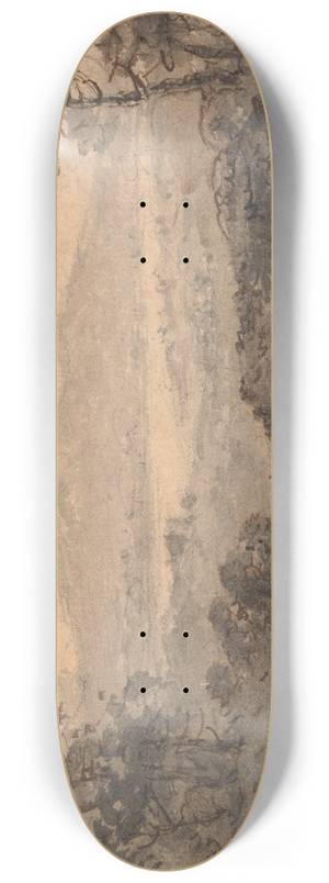 William Gilpin - Landscape with Lake and Mountains 8.25 inch art skate deck