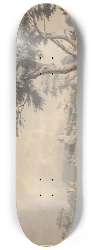 William Green - Landscape, Castle and Cattle 8.25 inch art skate deck