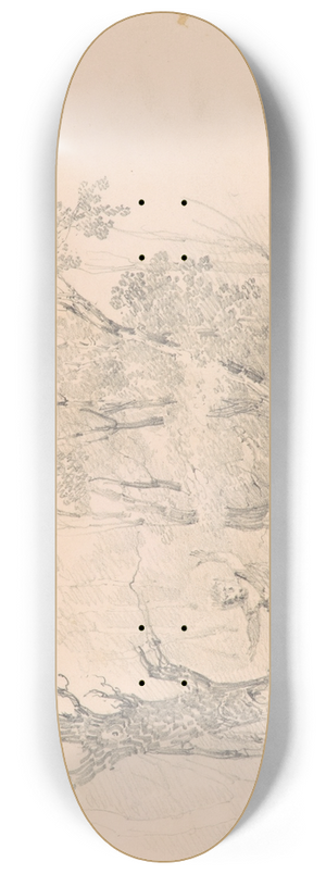 William Guy Wall - Scene from Scotts Lay of the LastMinstrel 8.25 inch art skate deck