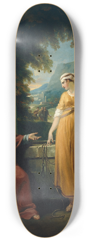William Hamilton - Christ and the woman of Samaria 8.25 inch art skate deck William Hamilton - Christ and the woman of Samaria 8.25 inch art skate deck