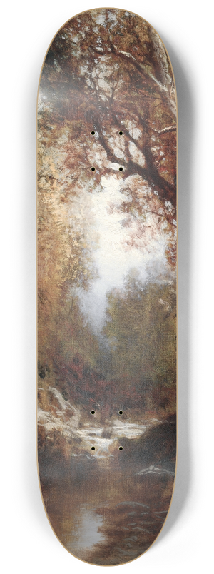 William Hart - Autumn Scene in the Adirondacks 8.25 inch art skate deck