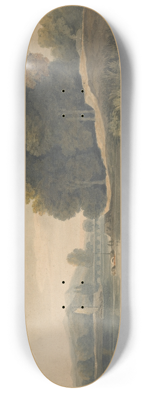 William Havell - River Scene with Boy and Sheep 8.25 inch art skate deck
