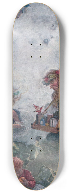 William Heath Robinson - Bringing with them a little old man 8.25 inch art skate deck
