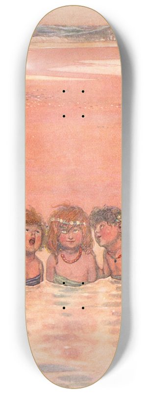 William Heath Robinson - Harmless indeed were our joys 8.25 inch art skate deck