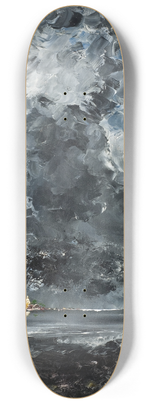 August Strindberg - The Town 8.25 inch art skate deck