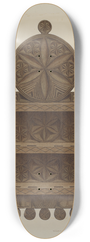 William H. Edwards - Pa. German Spoon Rack 8.25 inch art skate deck