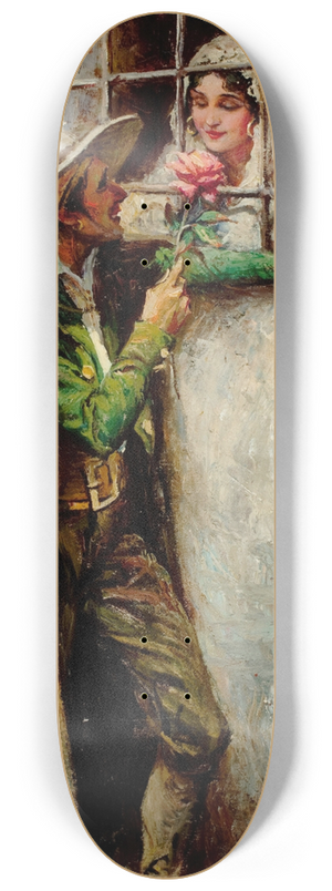 William Henry Dethlef Koerner - At the Window 8.25 inch art skate deck